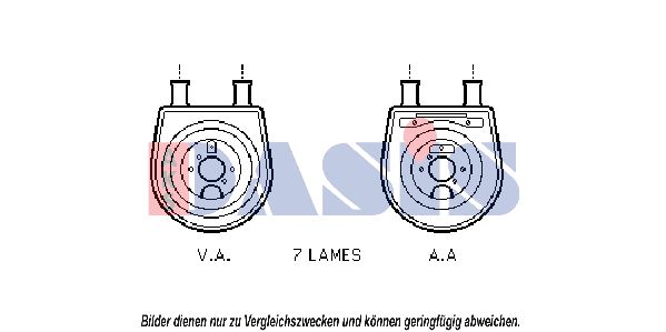 AKS DASIS Õliradiaator,mootoriõli 566005N